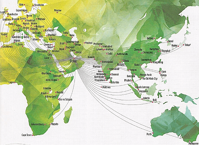 qatar airport map