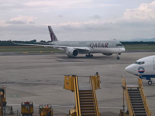 Qatar Airways at Vienna June 2018