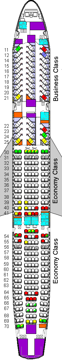 airbus seating chart