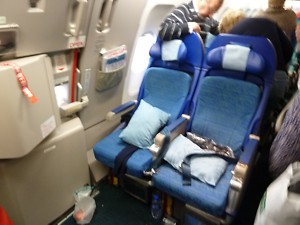 Cathay Pacific A340 Economy Class seat 54K