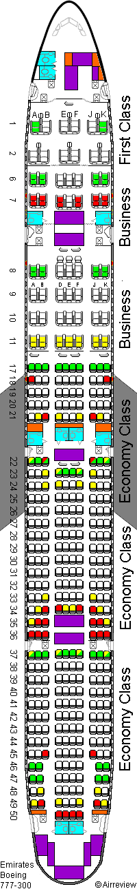 Emirates 777 seat plan