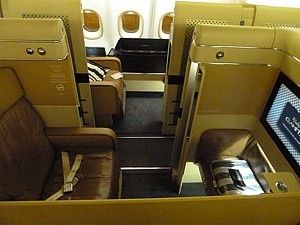 Etihad Airbus A340 First Class seat 2E