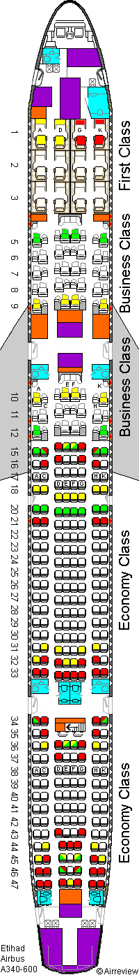 Etihad Flight Seating Chart