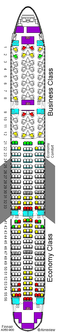 A350 900 Seat Map - Maping Resources