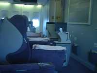 Raffles (Business) class seats on a Singapore Airlines 747