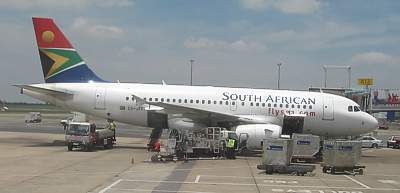 A319 at Cape Town Jan 2007