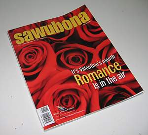 Sawubona ingflight magazine on South African Jan 2007