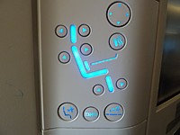 Turkish Airlines longhaul Business Class Boeing 777 seat controls June 2011