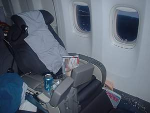 United Business Class Seat - 11A on a 777 Dec 2003