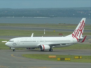 Virgin Australia 737 at Sydney