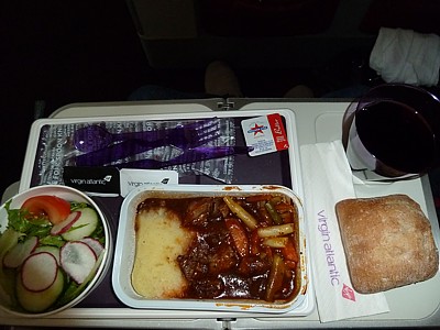 Virgin Atlantic inflight meals - March 2013