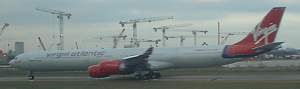 Virgin Atlantic A340 at London Heathrow Dec 2003