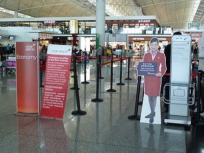 Virgin Atlantic Hong Kong check in