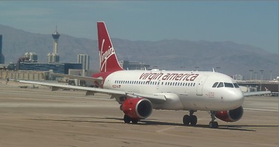 Virgin America A320 at Las Vegas June 2011