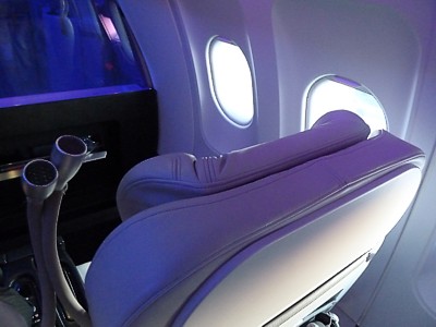Virgin America First Class seat on an A320 June 2011