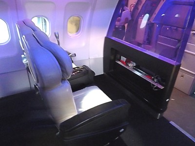 Virgin America First Class seat on an A320 June 2011