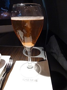 Qatar Airways - fizz cocktails